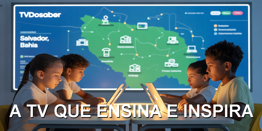 A TVDoSaber conecta escolas, universidades e cursos em uma única plataforma educacional em nuvem, levando o conhecimento a todos os bairros de Salvador.